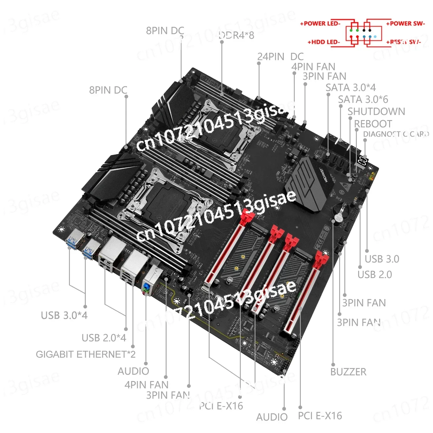 Mechanic X99 D8 MAX Main Board - E5 2699 V4 review and price
