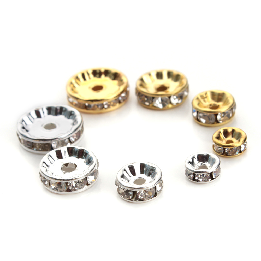 50pcs 4 6 8 10 12mm Rhinestone - Gold 6138 review and price